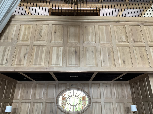 Wooden panelling detail
