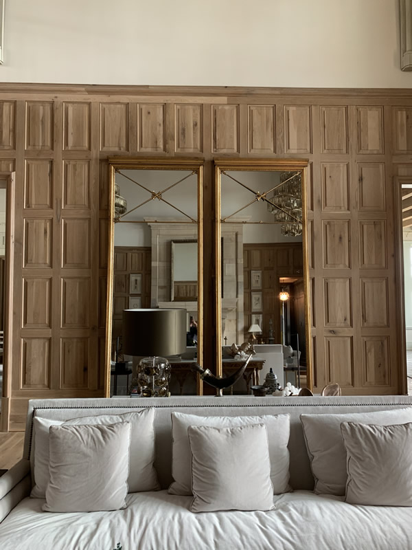 Wooden panelling detail